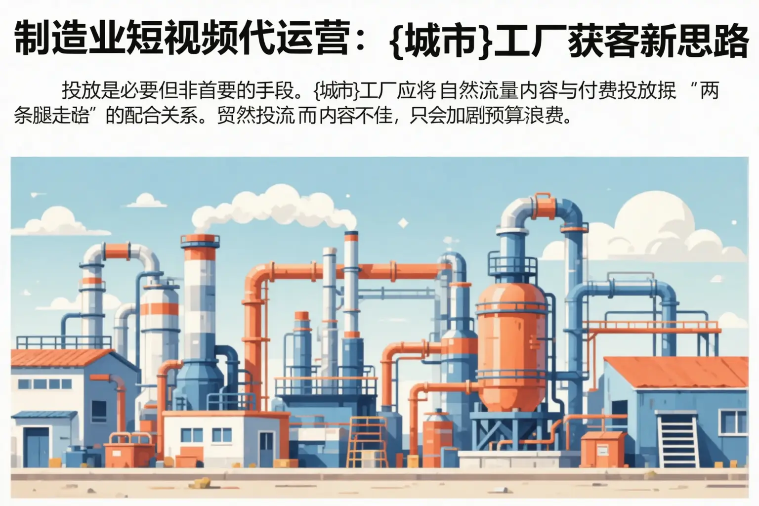 制造业短视频代运营:永吉工厂获客新思路